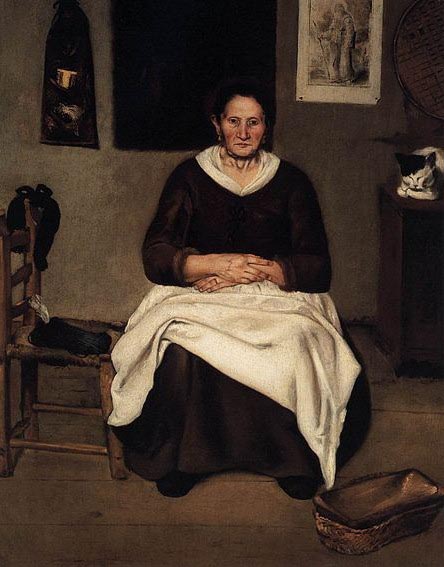 Antonio Puga Old Woman Seated